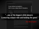 Child abuser in Black Robe - DivorceCorp - 2016